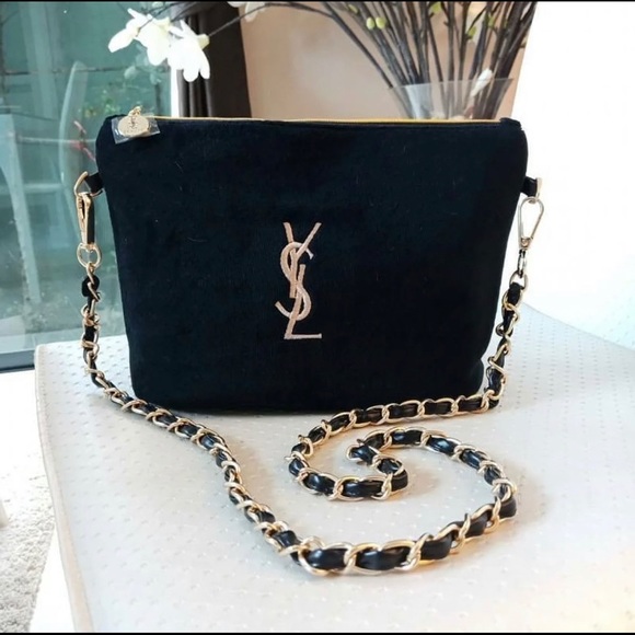 ysl cosmetic bolsa with chain